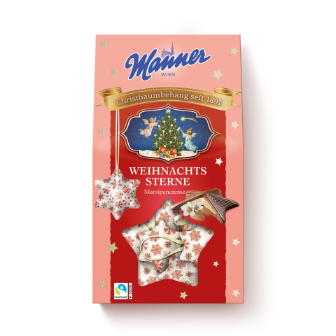 Manner Weihnachtssterne Marzipan 130g