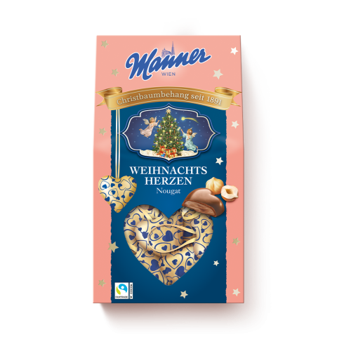 Manner Nougatherzen 210g